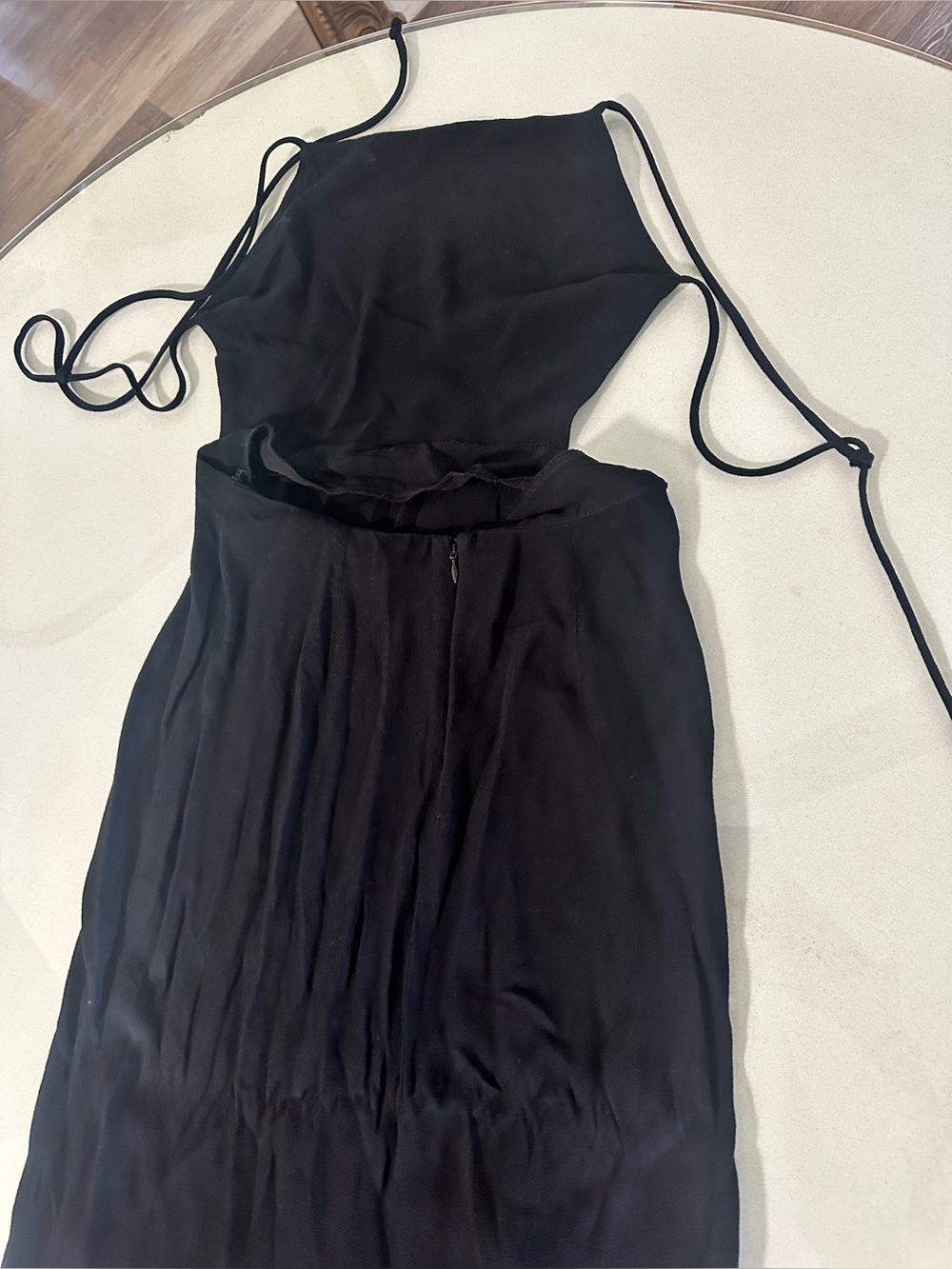 Reformation Black Open Back Midi Dress - Picture 4 of 7
